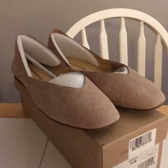 BRAND NEW women lucky brand alba hazel leather ballerina flats/ shoes sizeUS 9.5 - Picture 5 of 8